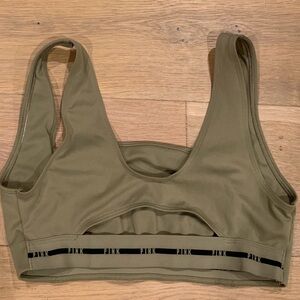 PINK Victoria's Secret Forest Green Logo Sports Bra Size XL